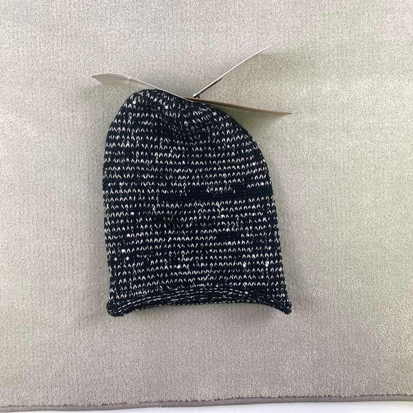 Chaos Worldbeat Tori Black Beanie with Silver and Sequin Details - Picture 4 of 7